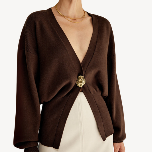 Stilla | Dame Strik V-Udskæring Cardigan Pullover