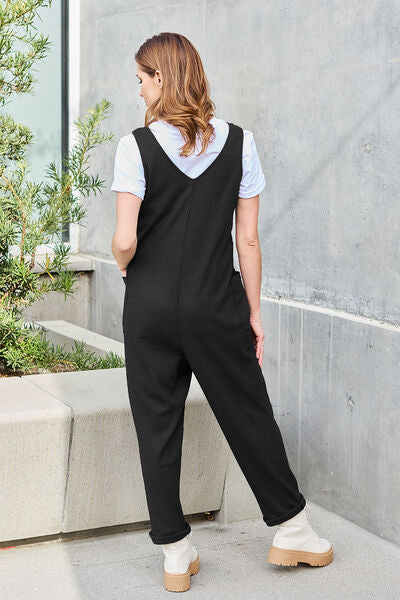 Stilla | Tag Full Size uden ærmer Lige Jumpsuit