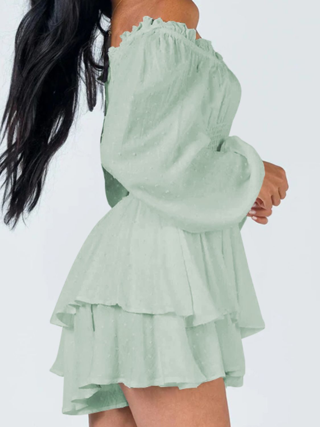 Stilla | Skulder Smocked Talje Romper