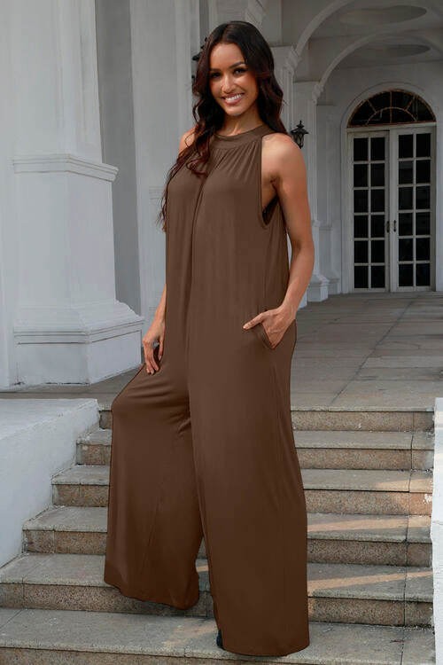 Stilla | Tag Full Size Tie Back Cutout Without Ærmer Jumpsuit