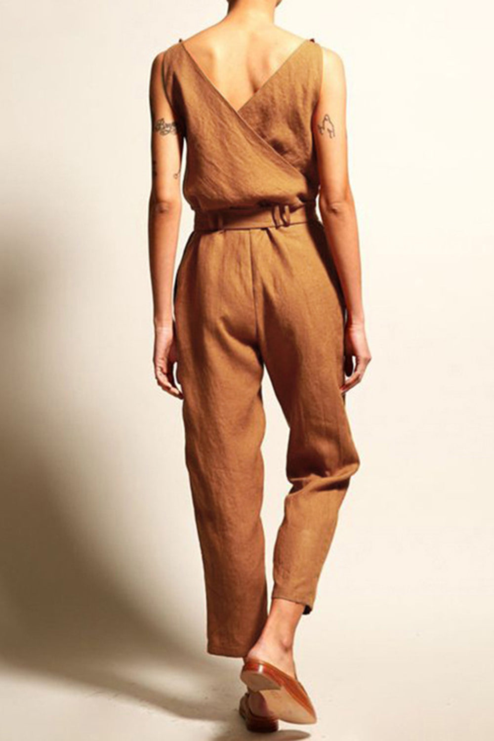 Stilla | Størrelse Surplice Ærmeløs Jumpsuit