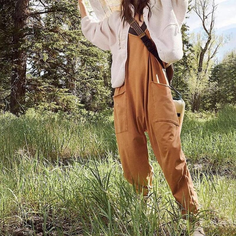 Stilla | Den Perfekte Minimalistiske Jumpsuit Med Lommer Og V-udskæring