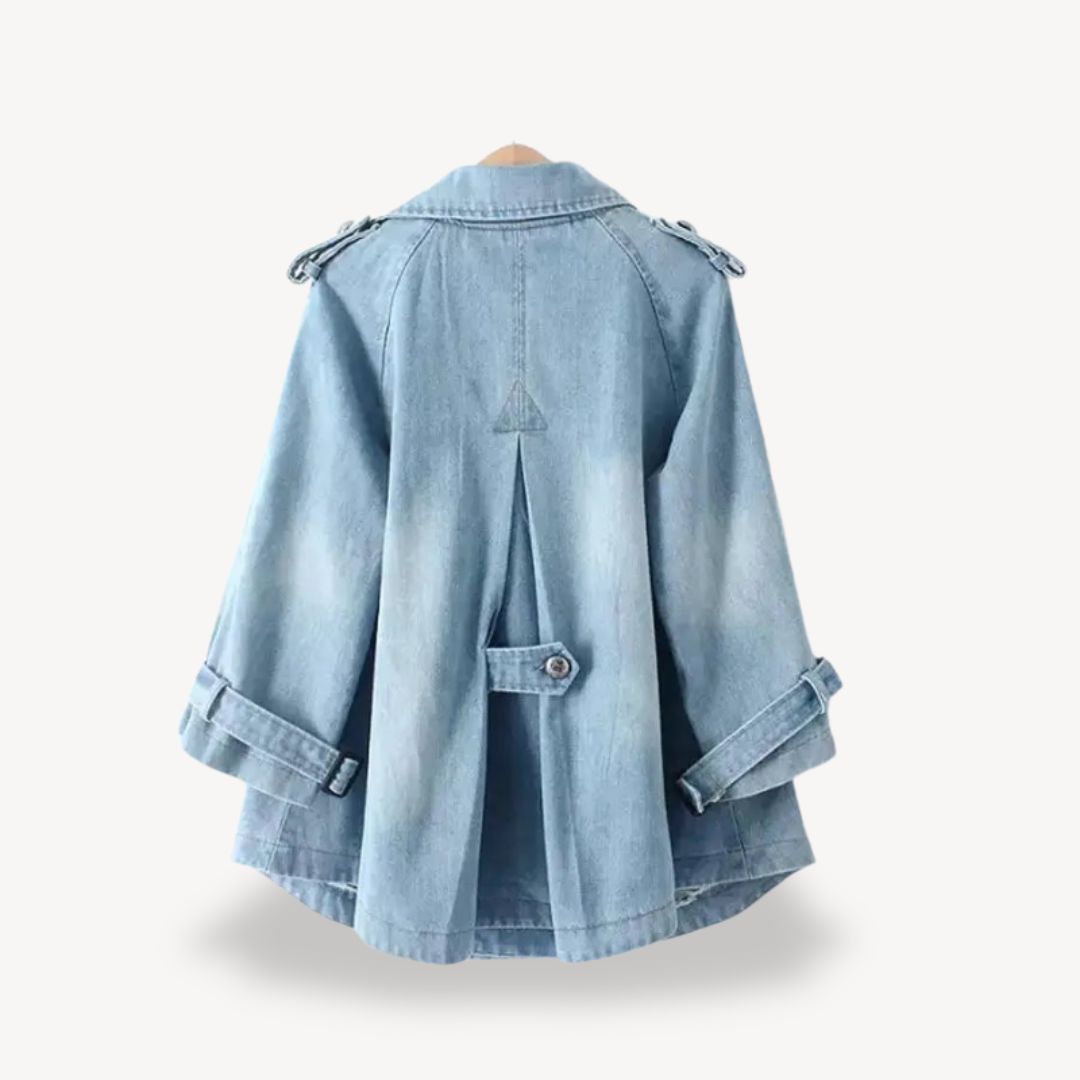 Stilla | Denim Trench Coat Kvinder