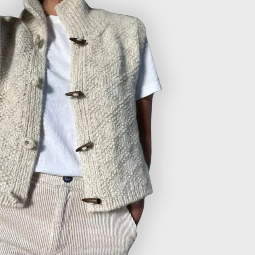 Stilla | Sofistikeret Ærmeløs Strikvest