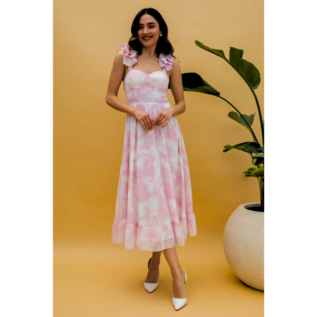 Stilla | Ruffle Midi Dress