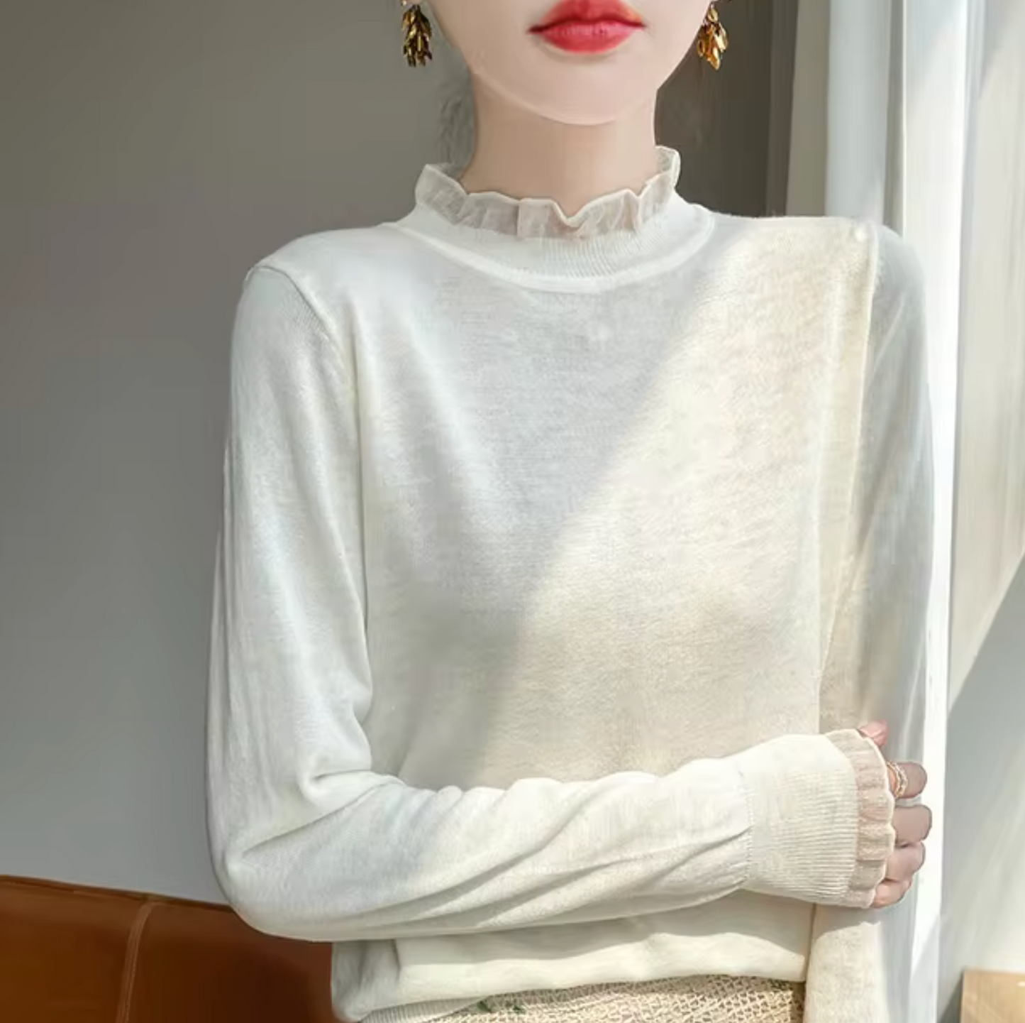 Stilla | Cashmere Rullekrave Sweatshirt