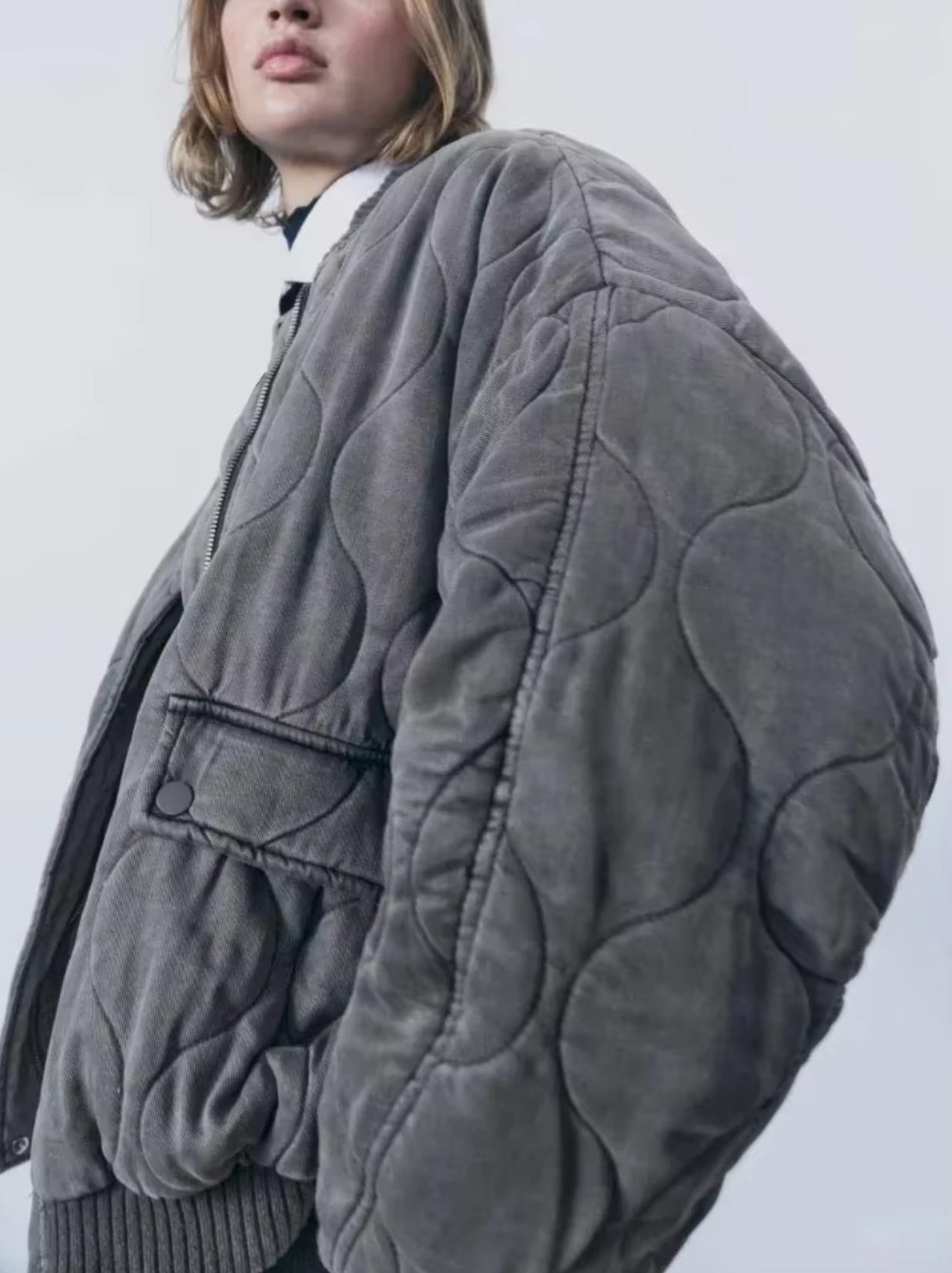 Stilla | Veste i bomuld med rund hals