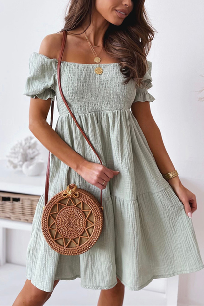 Stilla | Nyd Dage Off Shoulder Mini Kjoler