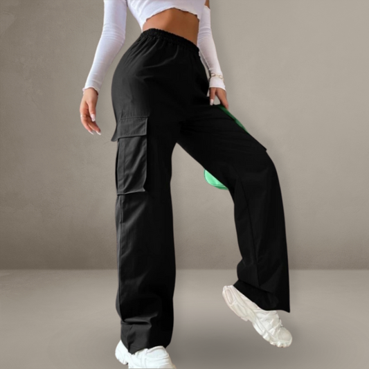 Stilla | Sorte Stretch Cargo Bukser