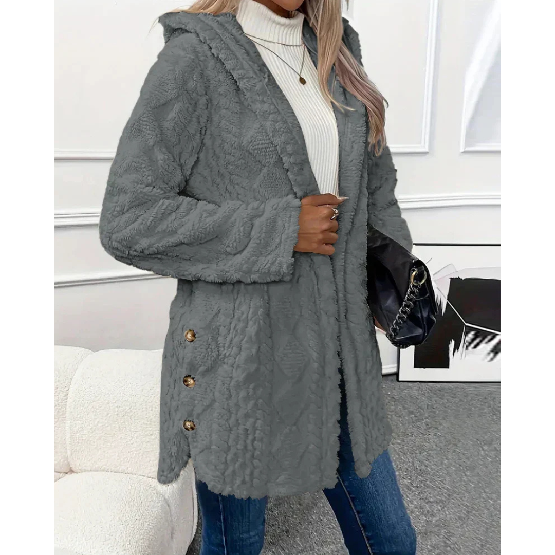 Stilla | Damen Hoodie Varm Strikjakke