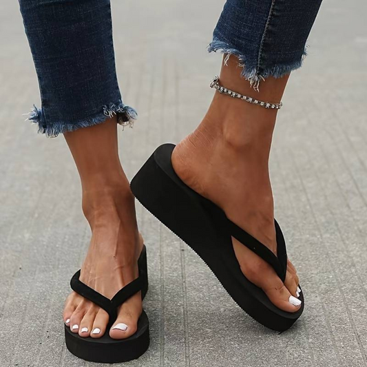 Stilla | Flip Flop Komfortable Kilehæls Flip Flops Til Sommeren