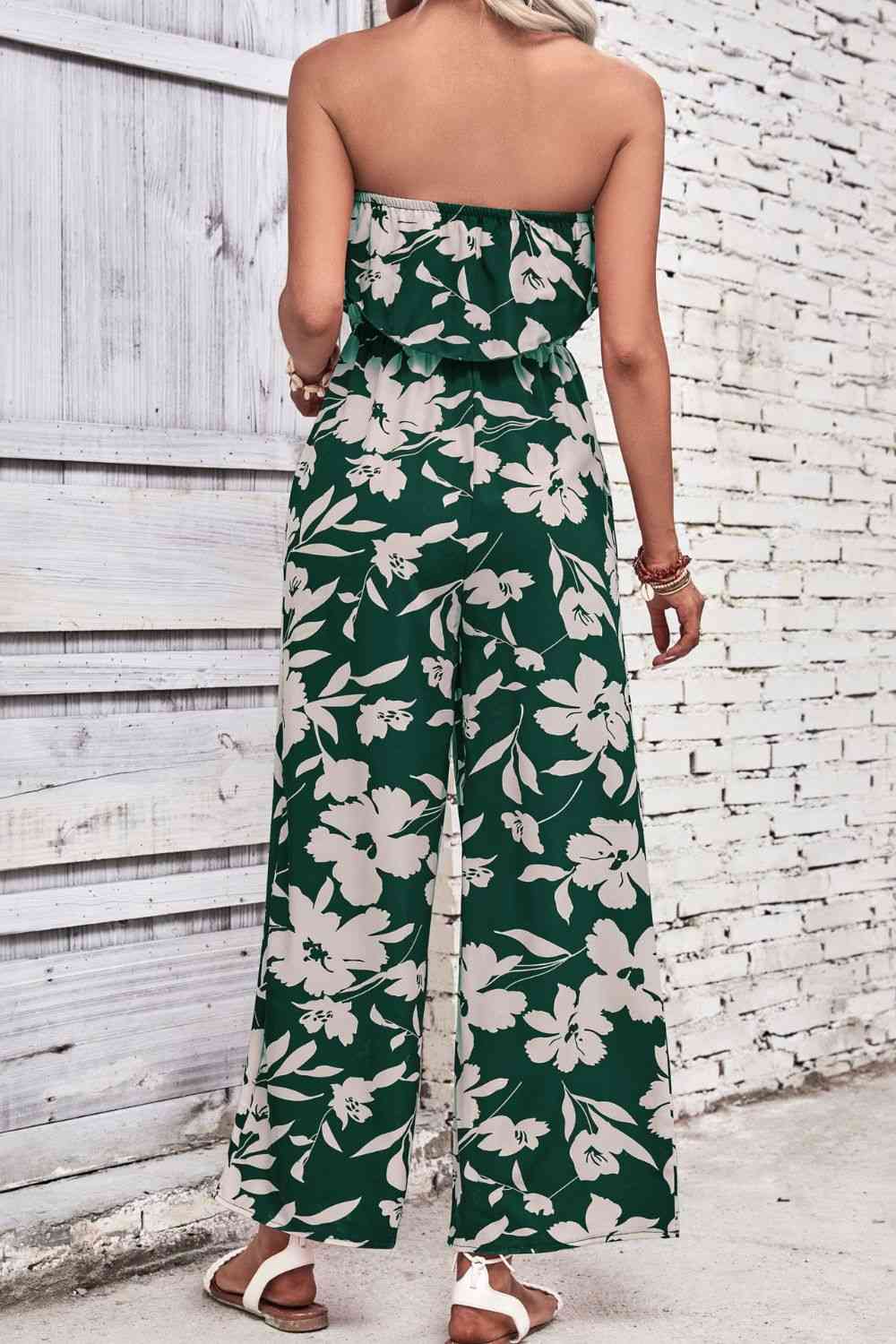 Stilla | Strapless Wide Leg Jumpsuit