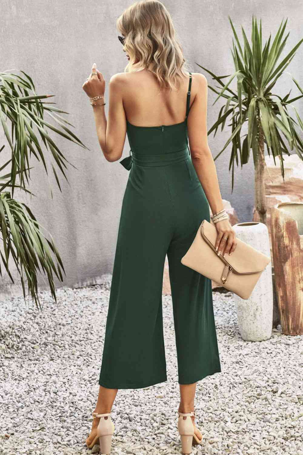 Stilla | Skulderbånd Bælte Bred Ben Jumpsuit