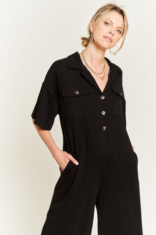 Stilla | Kravebluse Bred Ben Jumpsuit