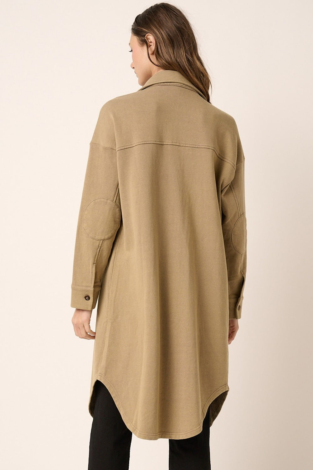 Stilla | Lang Jakke I Acid Washed Fransk Terry Mittoshop