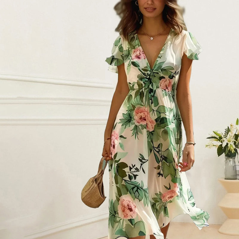 Stilla | Blomstergudinde Elegant Sommerkjole