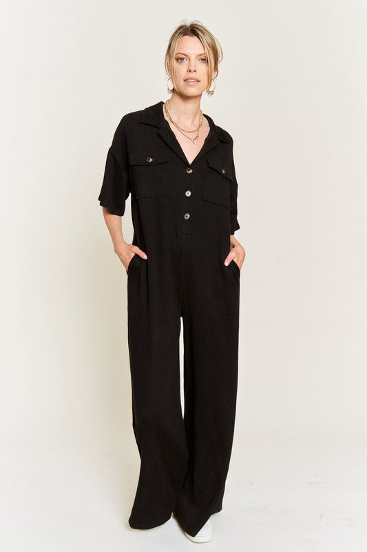 Stilla | Kravebluse Bred Ben Jumpsuit