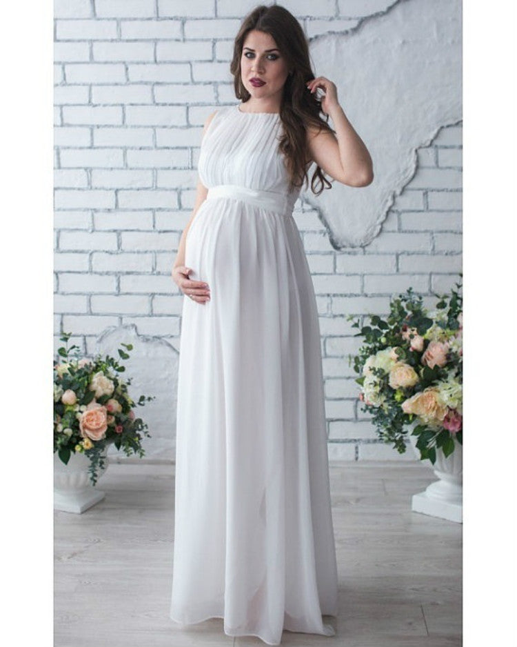 Dame Elegant Chiffon Graviditetskjole Stilla