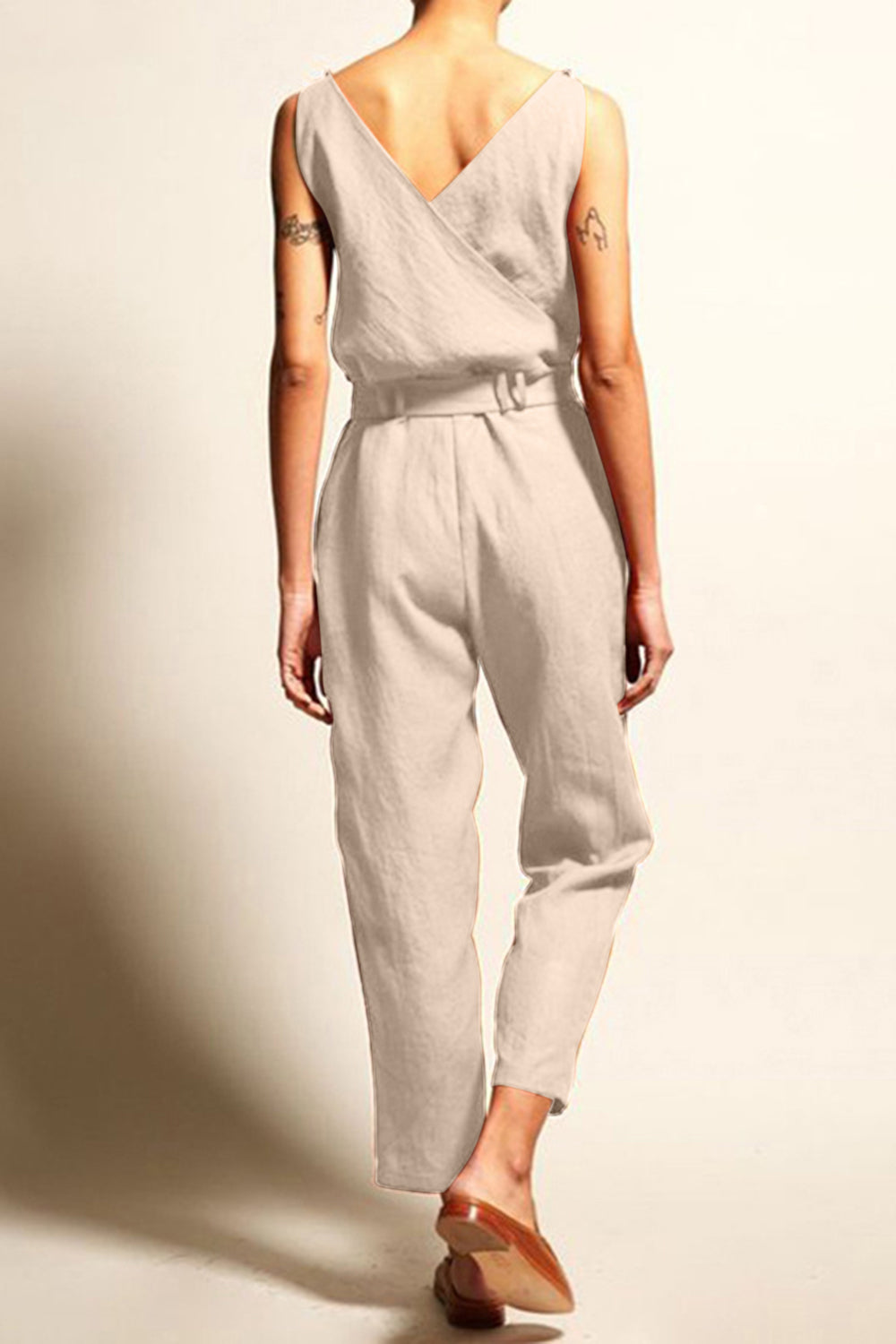Stilla | Størrelse Surplice Ærmeløs Jumpsuit