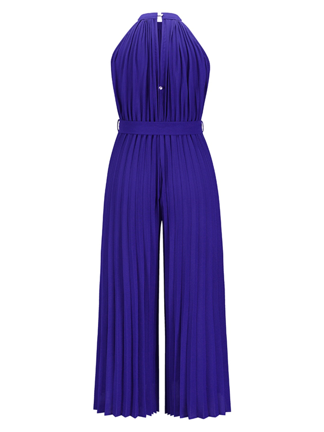 Stilla | Bundet Plisseret Ærmeløs Jumpsuit