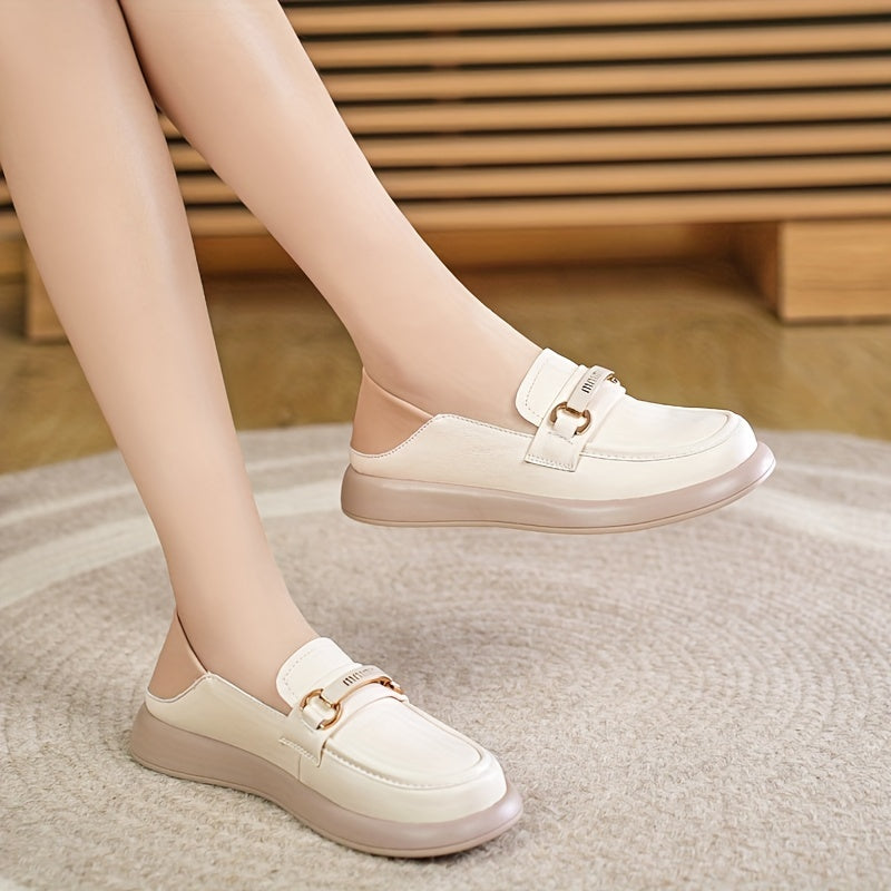 Stilla | Dame Loafer Beige Skridsikre Og Komfortable Slip on Sko