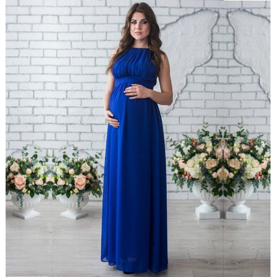 Dame Elegant Chiffon Graviditetskjole Stilla