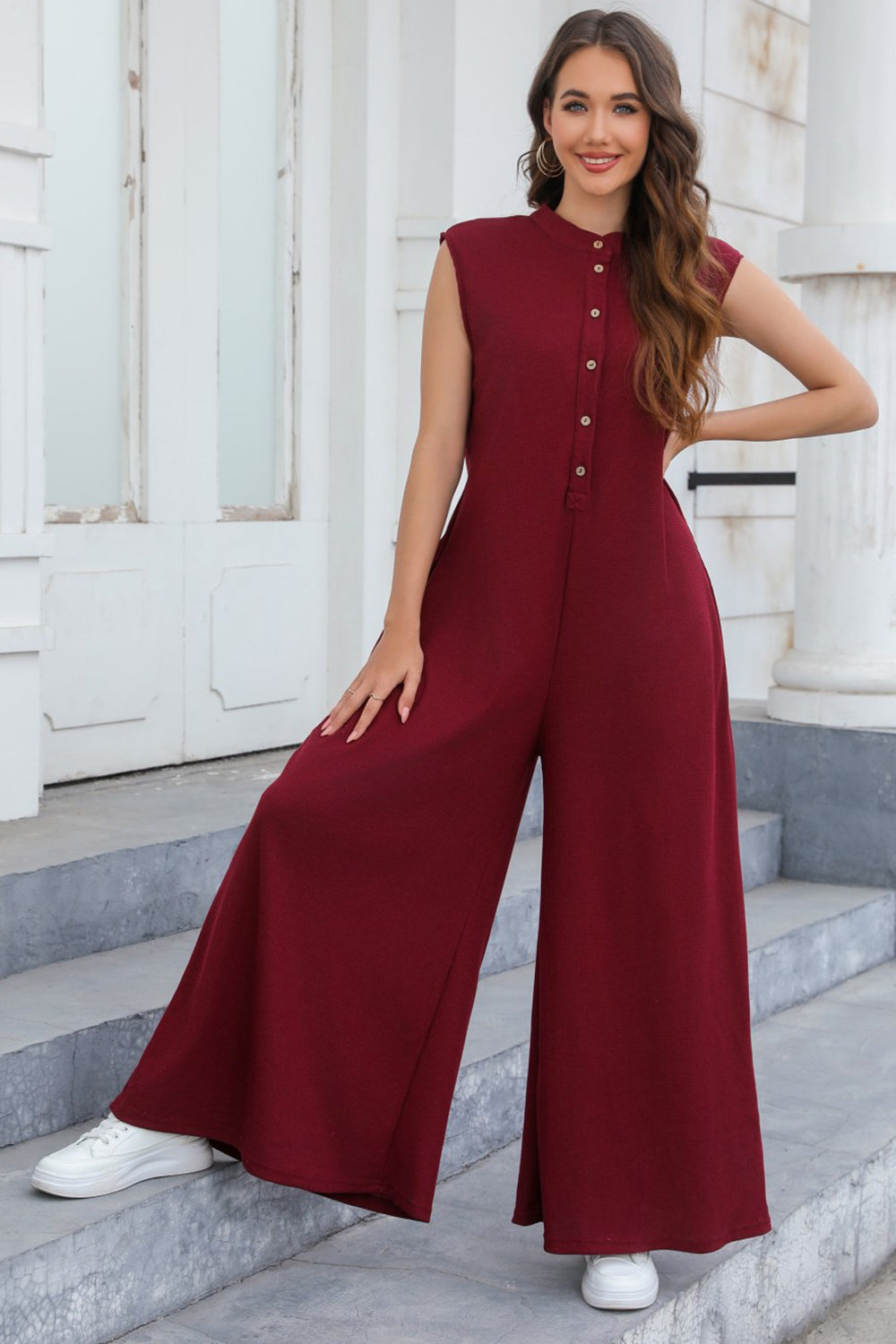 Stilla | Knap Bred Ben Jumpsuit Med Lommer