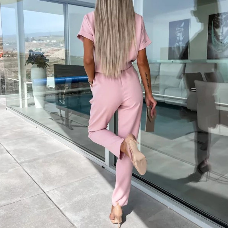 Stilla | Chic Jumpsuit med Delikat Sløjfedetalje