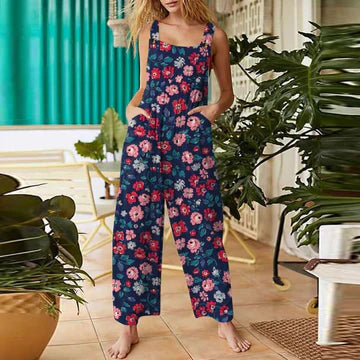 Stilla | Jumpsuit med blomstermønster til kvinder
