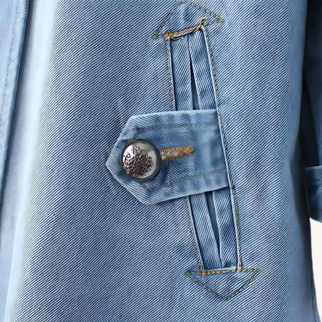 Stilla | Denim Trench Coat Kvinder