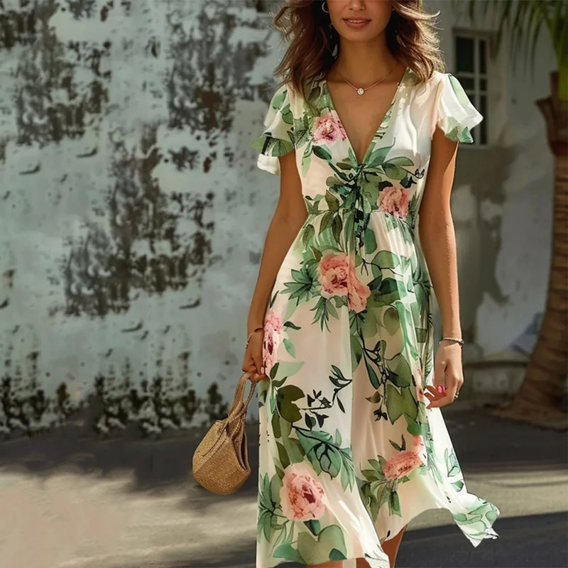 Stilla | Blomstergudinde Elegant Sommerkjole