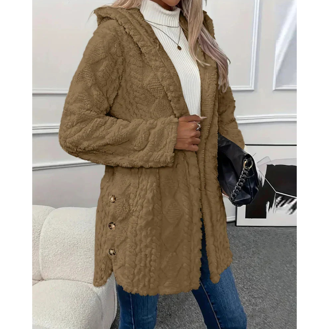 Stilla | Damen Hoodie Varm Strikjakke