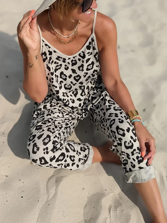 Stilla | Løs Ærmeløs Jumpsuit