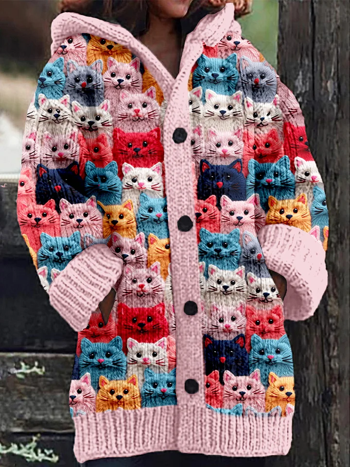 Stilla | Kattemønster Cardigan