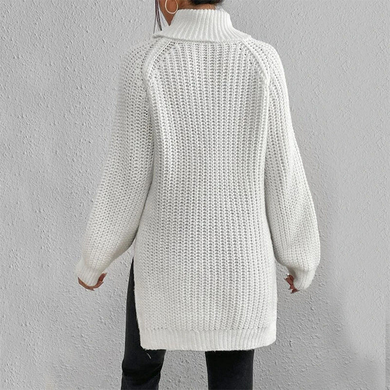 Stilla | Turtleneck Pullover med Split Design