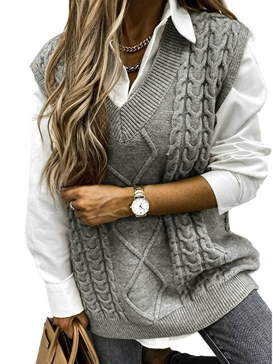 Stilla | Stilfuld Strikvest Dame