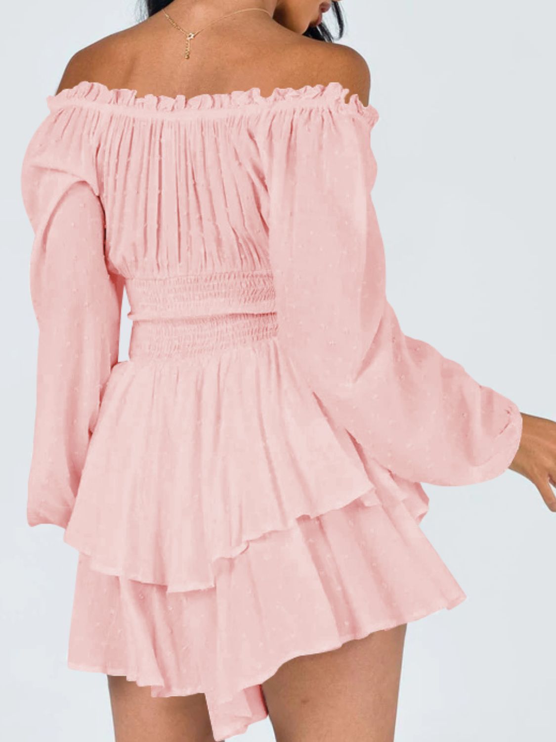 Stilla | Skulder Smocked Talje Romper