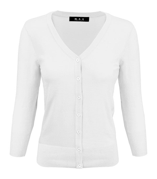 Stilla | Hals Knapnede Strik Cardigan Sweater