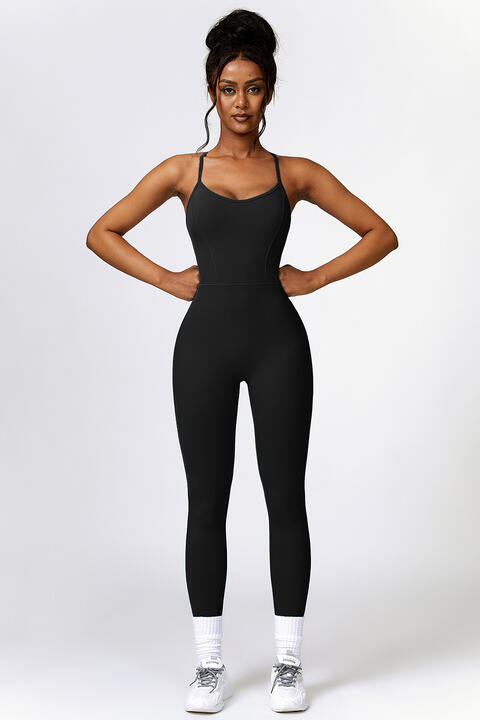 Stilla | Ryg Spaghetti Strop Sport Jumpsuit
