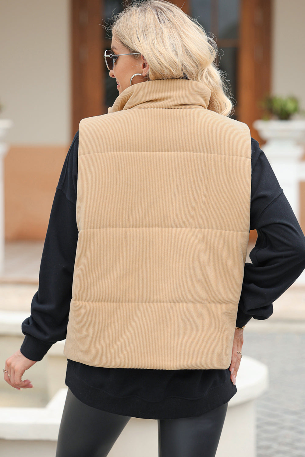 Stilla | Zip Up Turtleneck Vest Coat