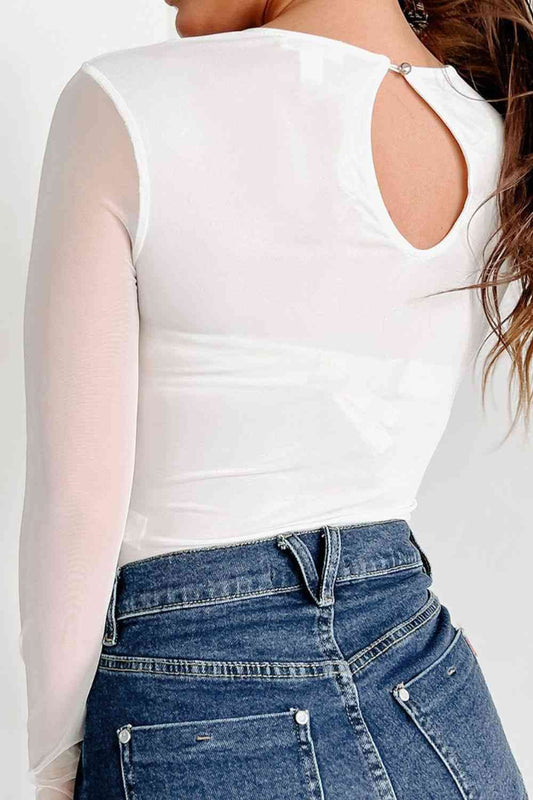 Stilla | Rund Hals Langærmet Bodysuit