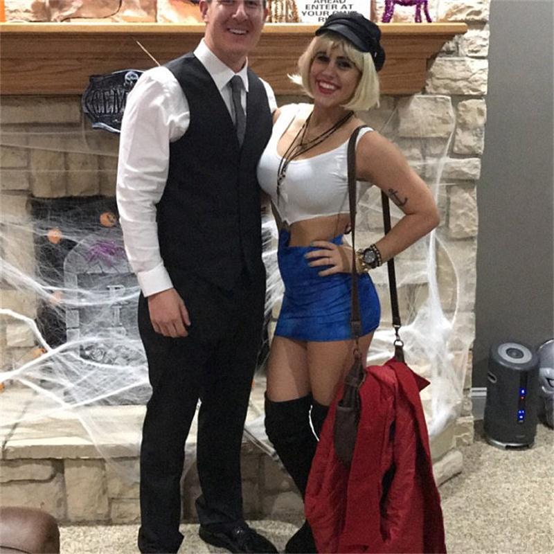 Dame Cut-Out Crop Top og Mini Skirt Sæt Stilla