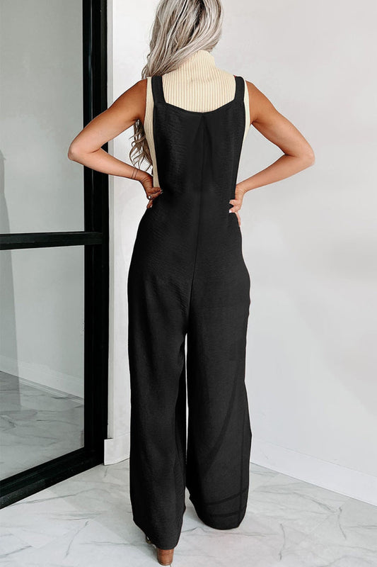Stilla | Neck Wide Strap Jumpsuit