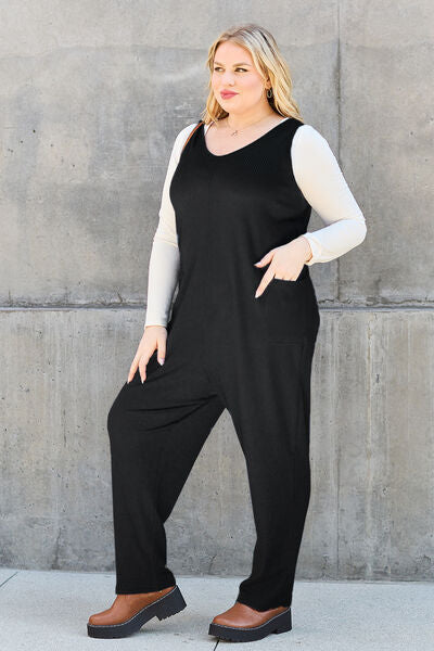 Stilla | Tag Full Size uden ærmer Lige Jumpsuit