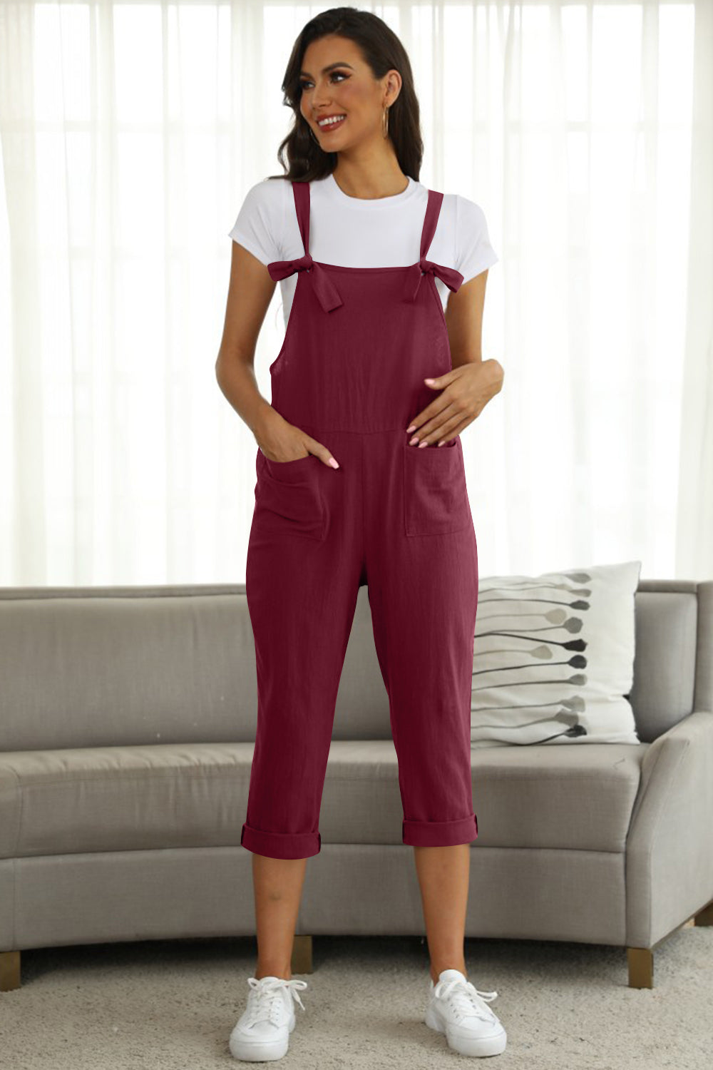 Stilla | Størrelse Square Neck Wide Strap Jumpsuit