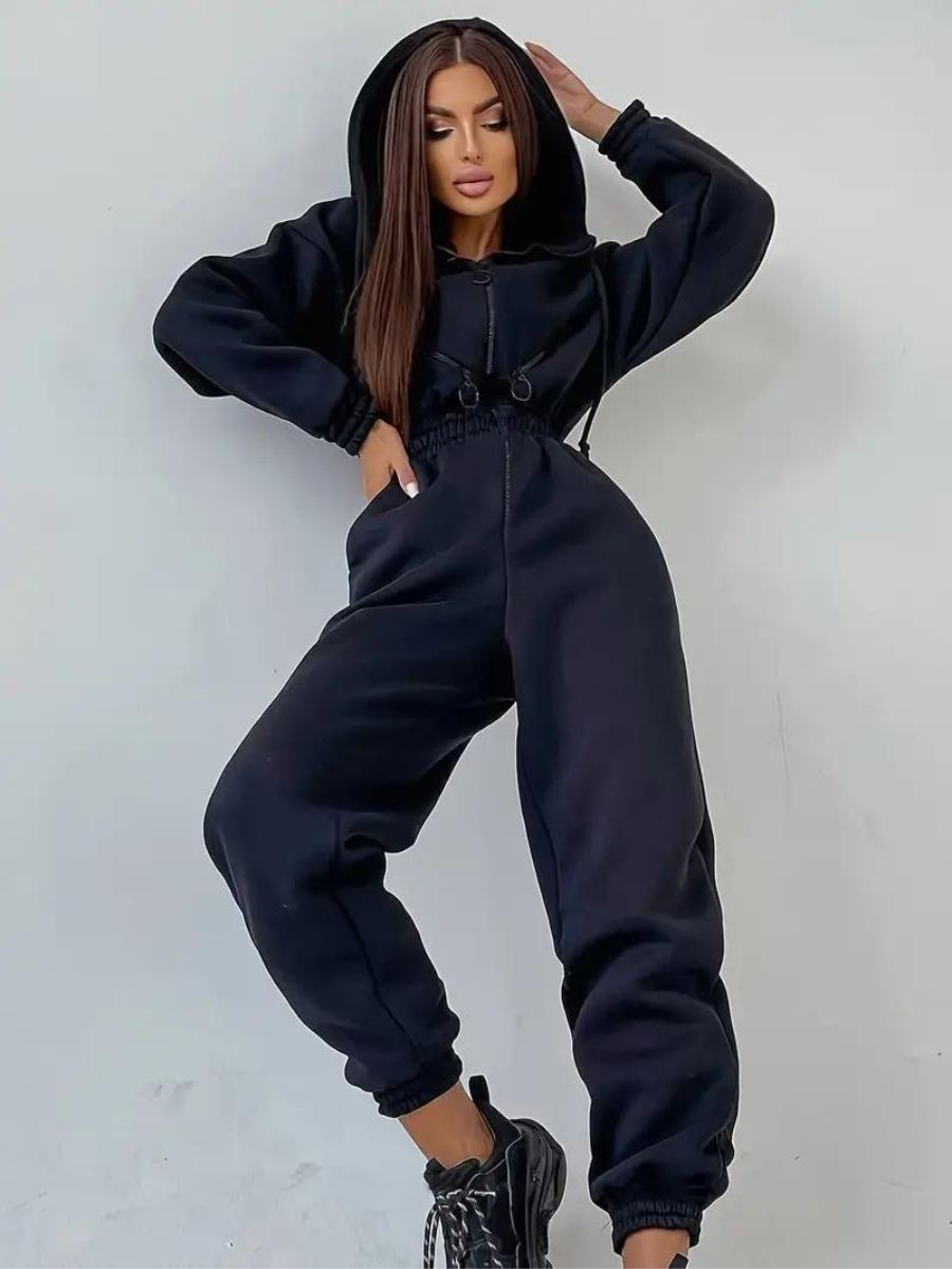 Stilla | Jumpsuit Med Hætte Og Snøre