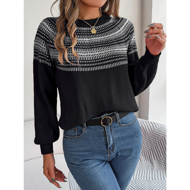 Stilla | Dame sweater med norsk mønster