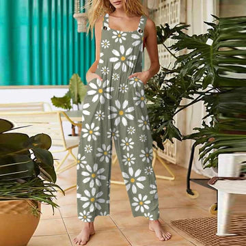 Stilla | Jumpsuit med blomstermønster til kvinder