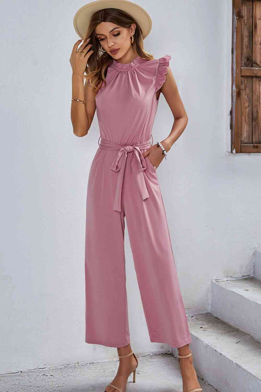 Stilla | Ærme Tie Talje Jumpsuit