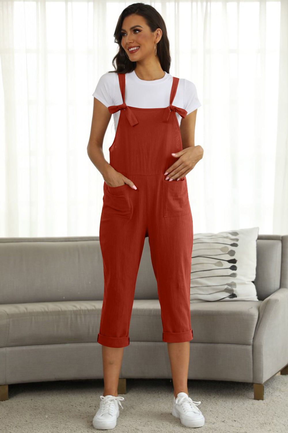 Stilla | Størrelse Square Neck Wide Strap Jumpsuit